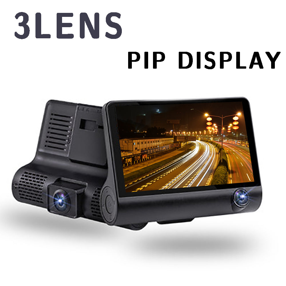  1080P 170°Wide Angle,4 Dual Lens HD Car DVR Rearview Video  Dash Cam Recorder Camera LCD Screen G-Sensor, WDR, Parking Monitor, Loop  Recording, Motion Detection : Electronics