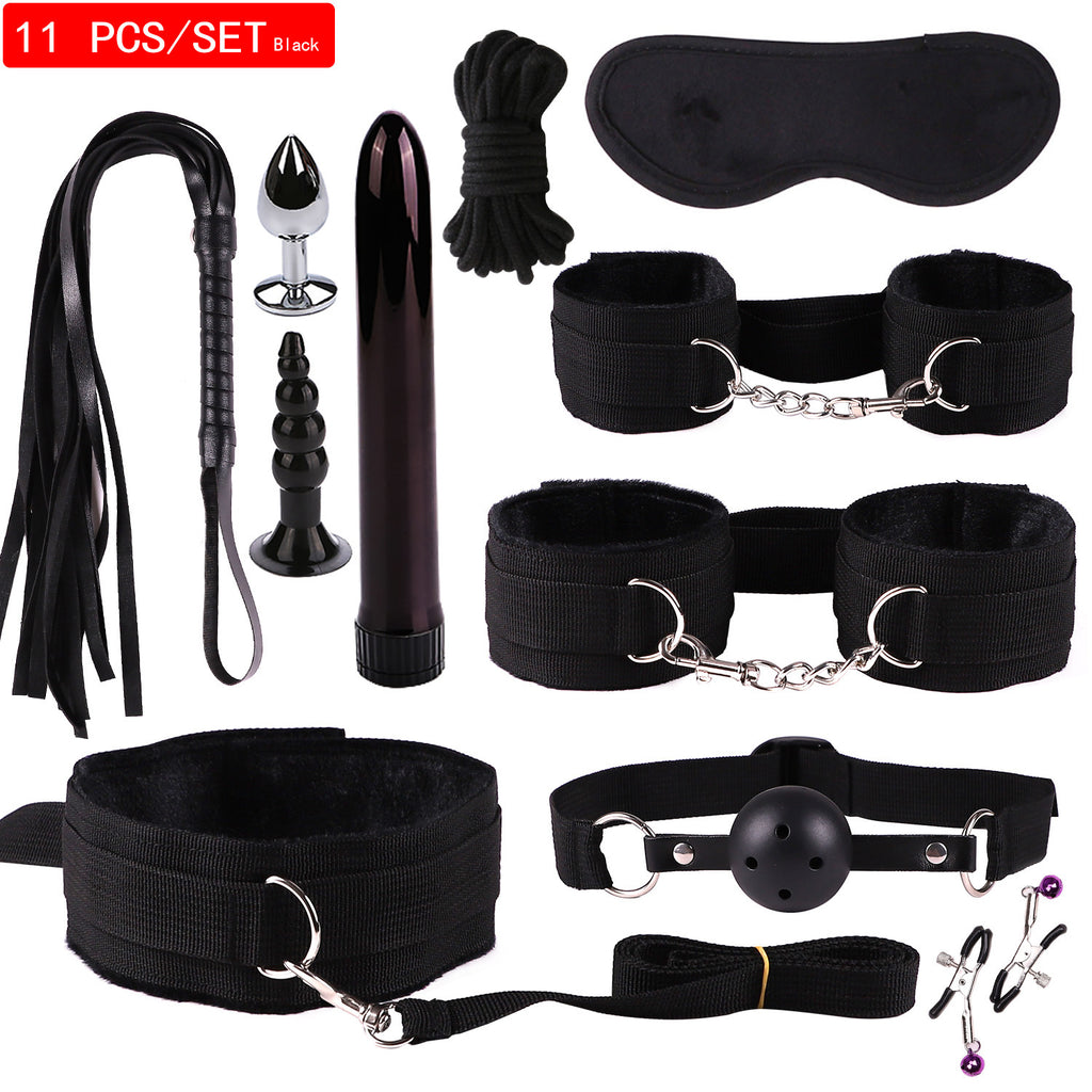 11Pcs Set Sex toys for women BDSM sexual couples kit Adult Sexy Toys sexyshop erotic accessories handcuffs for session Anal plug sex game