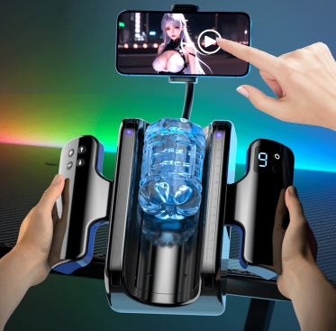 CANNON KING PRO Masturbator for Men High Speed Automatic Telescopic Thrusting Realistic Vagina Pussy With Phone Holder