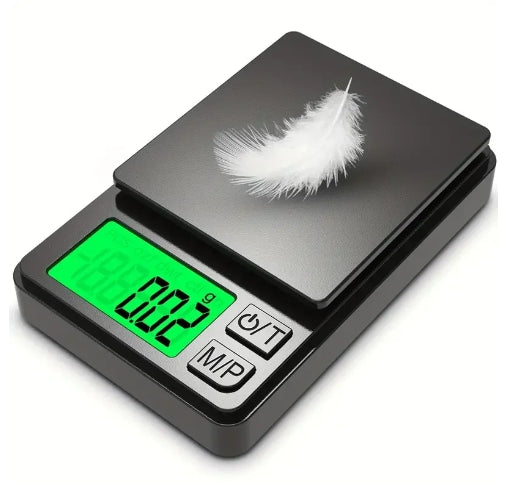 Precision Pocket Scale 1000g X 0.01g - Digital Gram, Food, Jewelry, Ounces/Grains Scale with Backlit LCD - Mini Scale for Travel