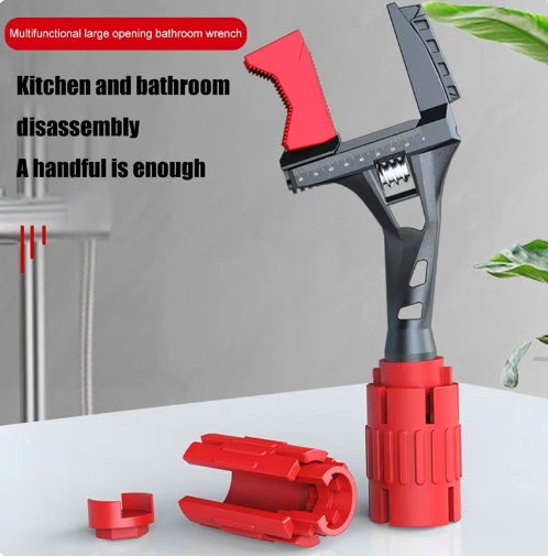 24 in 1 Water Pipe Wrench Alloy Large Open Adjustable Wrench 11-90MM Bathroom Sink Disassembly Installation Repair Tool