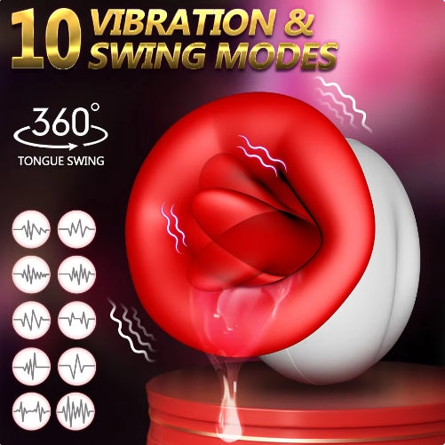 Powerful Swing Sucking Vibrator for Women Tongue Licking Clitoris Sucker Female Oral Nipple Stimulator