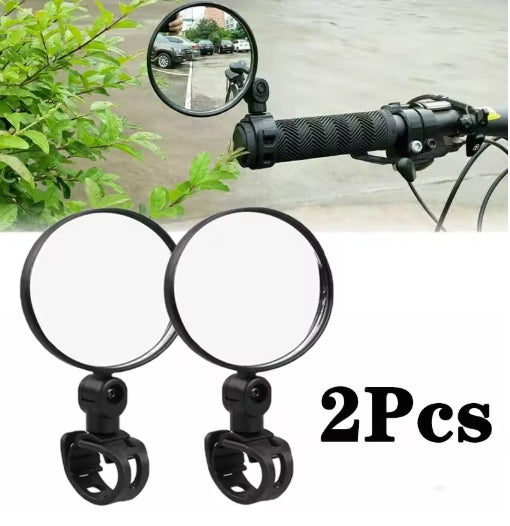 2Pcs Bicycle Mirror Universal Handlebar Rearview Mirror 360 degree Rotate for Bike Bicycle Cycling Accessories