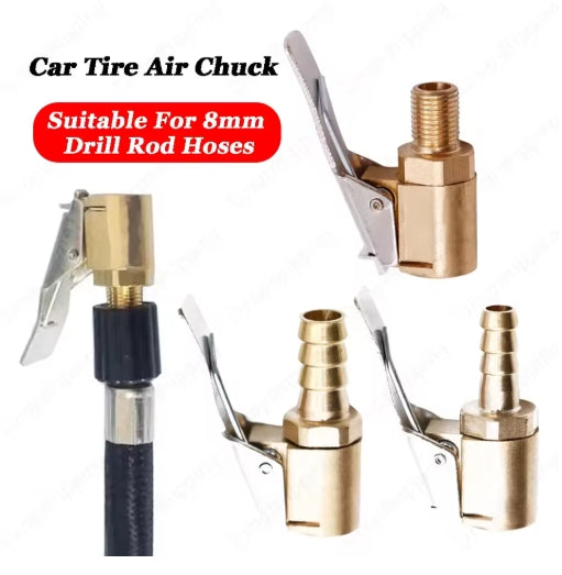 Car Tire Inflation Pump Copper Clip Pressure Handle Inflation Nozzle Clip Adapter Tire Pressure Gun Head Inflation Pump Adapter