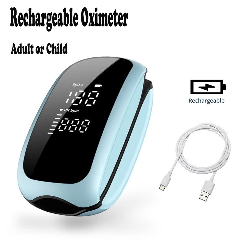 Fingertip Medical Oximeter Rechargeable Fingertip Pulse Oximeter Diagnostic-tool Digital SpO2 PR PI Heart Rate Monitor