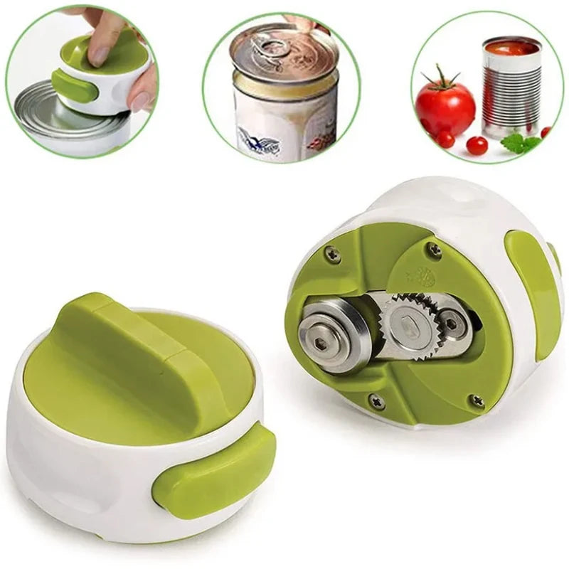 Portable Manual Can Opener Adjustable Anti Slip Kitchen Gadgets Easy Twist Release Open Jar Bottle Opener Small Tools