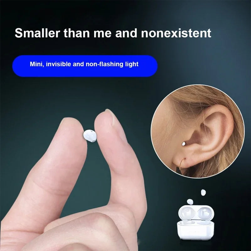 New Mini Invisible Earphones Mini Headphone Bluetooth TWS Wireless Game In-Ear Earbuds Noise Cancel Sports Music Headset Ultra Small