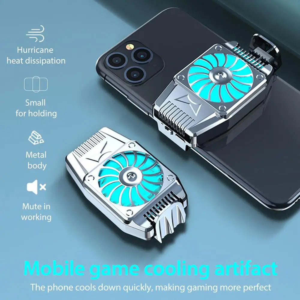 H15 Portable Cooling Fan Game Mobile Phone Cooler USB Powered Cell Phone Radiator Snap-on Cooling Tool For IPhone/SAMSUNG/Huawei/Xiaomi