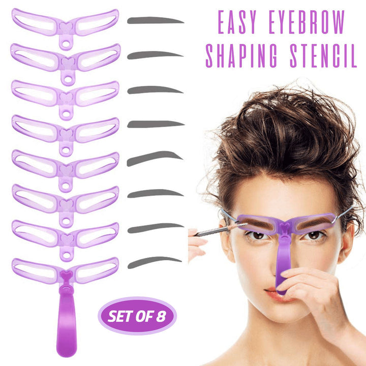 Easy Eyebrow Shaping Stencil (Set of 8)