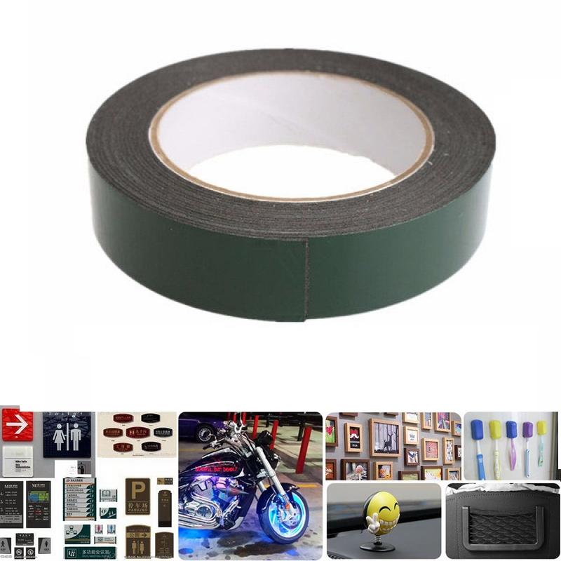 25MM x 5M Strong Waterproof Adhesive Double Sided Foam Tape for Car Trim Home Cellphone