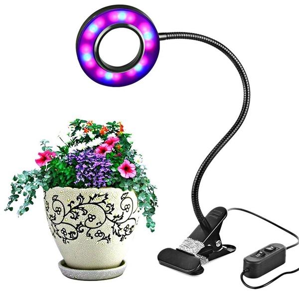 10W LED USB Indoor Clip-on Dimmable Plant Grow Light Desk Lamp DC5V