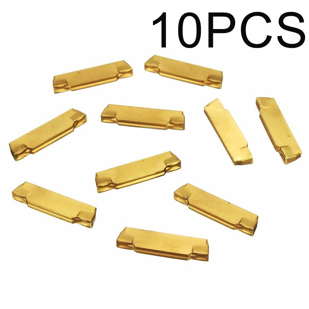 10pcs MGMN200-G Carbide Inserts 2mm Width Grooving Cutting Cut-Off Tool Insert Set Fit For MGEHR/MGIVR