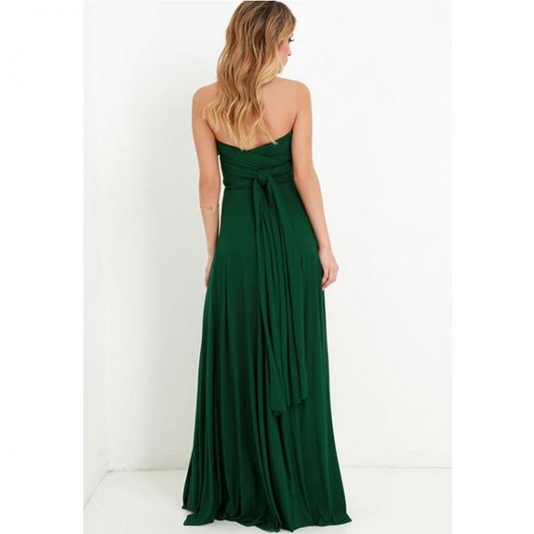 15 Kinds Of Wearing Boho Bridesmaid Dresses Green Sexy Elegant Wedding Party Dress - S