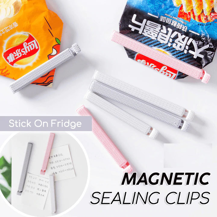 4PCS Magnetic Bag Sealing Clips random color