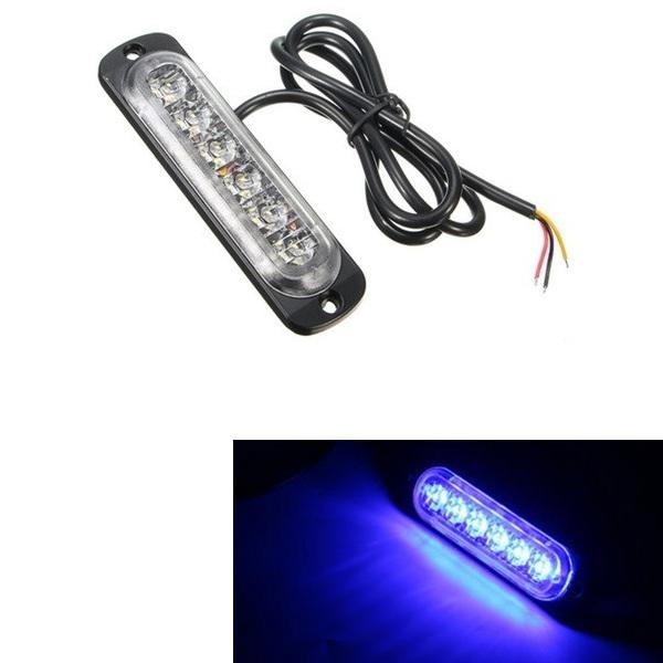 18W LED Car Strobe Light Emergency Lamp Warning Flashing Lighting - Blue Light