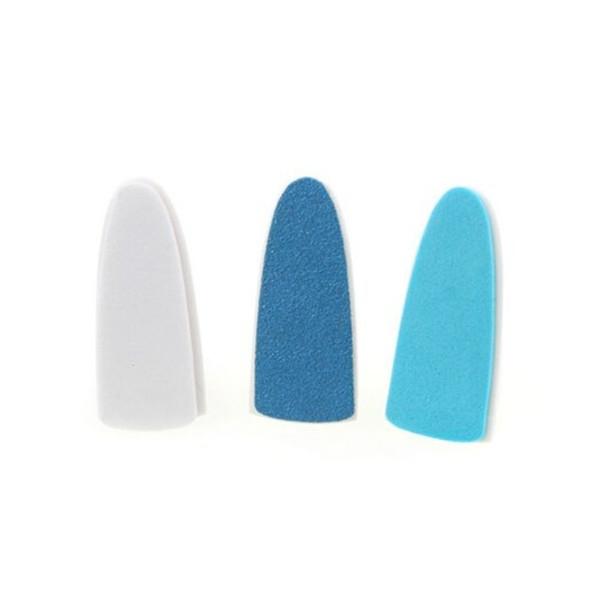 2 Sets 3-Count Electronic Nail Care System Replacement Heads Pedicure Manicure Buffer File Shine Nail Care Tool