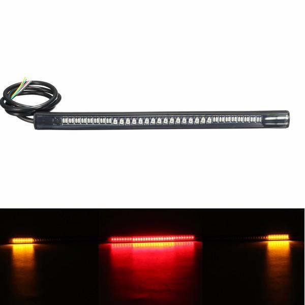 2 Pcs 48LED Universal Motorcycle Rear Tail Brake Stop Turn Signal