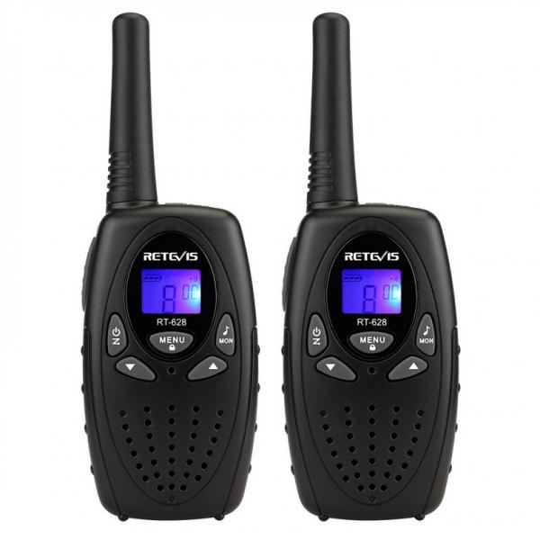 2pcs Retevis RT628 Walkie Talkie UHF 22CH Two-Way Radio-Black