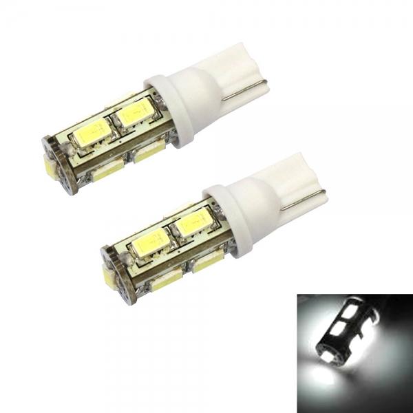 2pcs T10 8W 100LM Car Long Style LED License Plate Light White Light