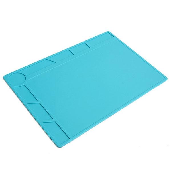 34 x 23cm BGA Soldering Repair Heat Insulation Pad Desk Mat Blue