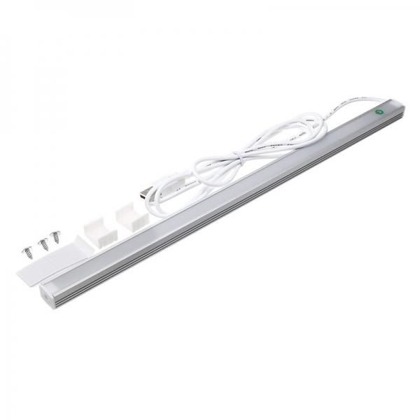 37CM 5W Dimmable USB LED Rigid Strip Hard Bar Light Tube Mirror Lamp + Touch Switch - Natural White