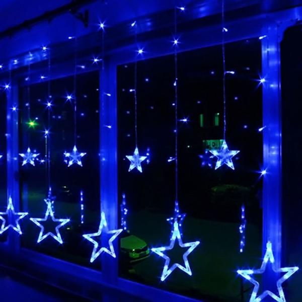 3M Star LED String Fairy Light Christmas Party Decor w/ Tail Plug Blue
