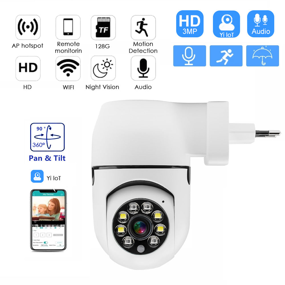 1080P Surveillance MINI WIFI Camera Yilot AUDIO Smart Home Security Protection Wireless CCTV Power Plug Direct ON Camera