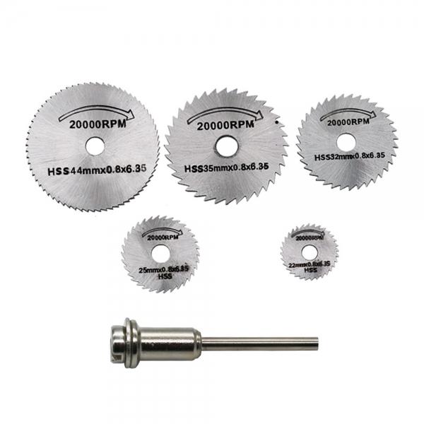 5pcs Saw Blade + 3.2mm Rod High Speed Steel Cutting Set