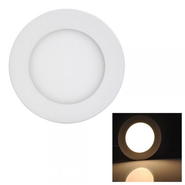 6W LED Recessed Ceiling Panel Lights Ultra Slim Downlight Round - Warm White