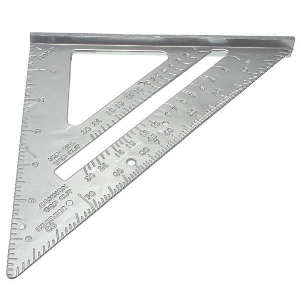 Aluminum Alloy Square Combination Triangle Metric Ruler Protractor - stringsmall