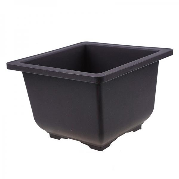 Antique Imitation Square Plastic Flower Pot Balcony Square Flower Bonsai Bowl Nursery Pots - L