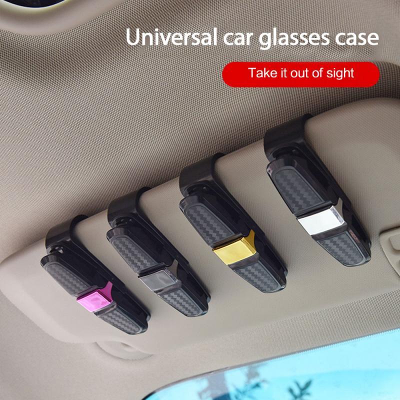 Auto Glasses Sunglasses Clip Car Accessories Car Vehicle Reading Glasses Sunglasses Eyeglasses Sun Visor Clip Holder Portable