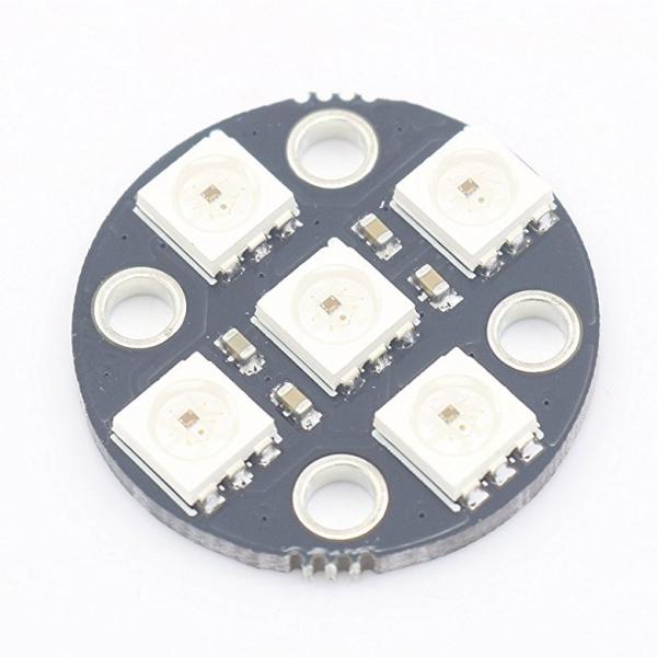 5 Bit WS2812 5050 RGB LED Circular Driver Development Board - stringsmall