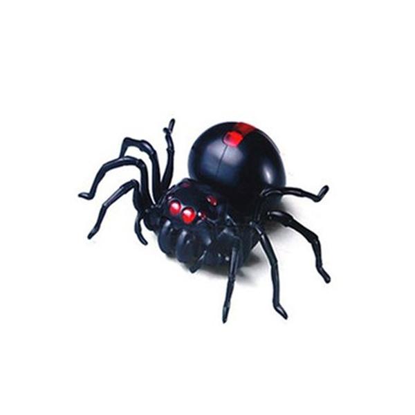 Cute Sunlight DIY Salt Water Powered Spider Educational Kit Game Toy Black