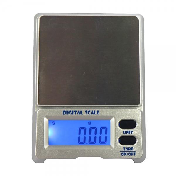 DS-18 500g / 0.01g 1.5inch LCD Precision Pocket Electronic Jewelry Scale Silver Gray