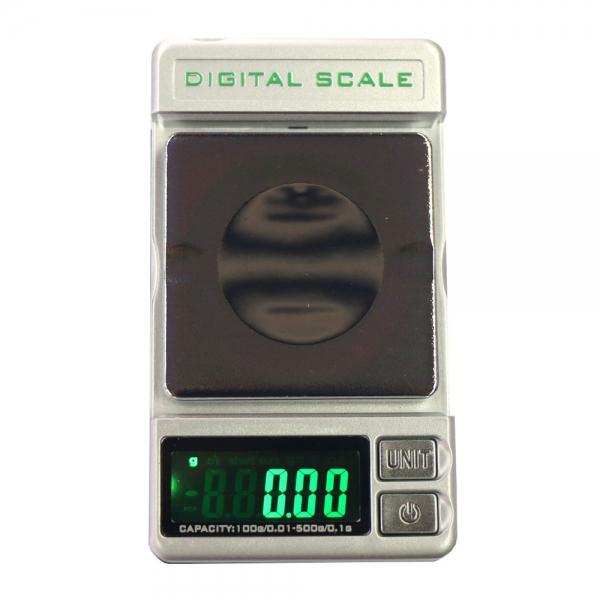 DS-28 100g/0.01g 500g/0.1g Dual Range/Accuracy Mini Electronic Jewelry Scale Gray