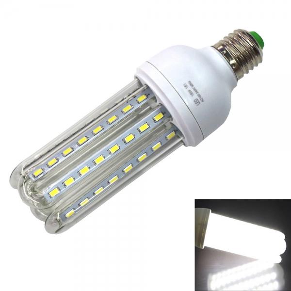 E27 18W 1200LM 64x5730SMD LED 6000K White 4 U-tube LED Energy-saving Lamp (AC180-240V)