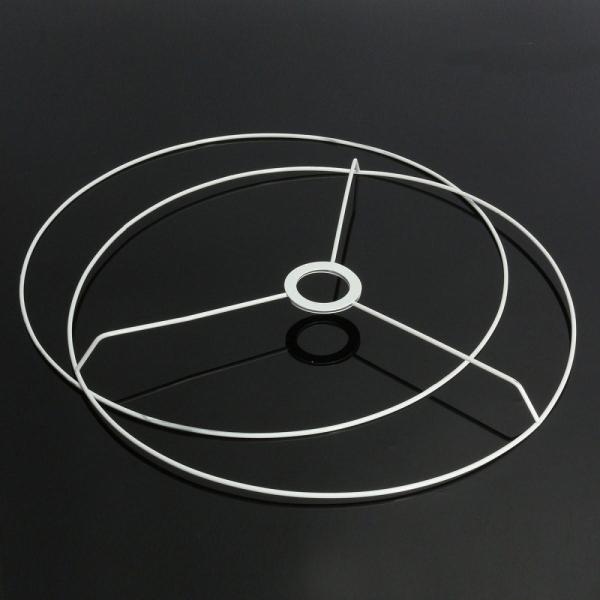 E27 30cm Circular Lampshade Frame Ring Set Lamp Light Shade DIY Kit