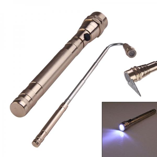 3-LED Flashlight Torch Pick Up Tool Flexible 360-Degree Camping Lamp