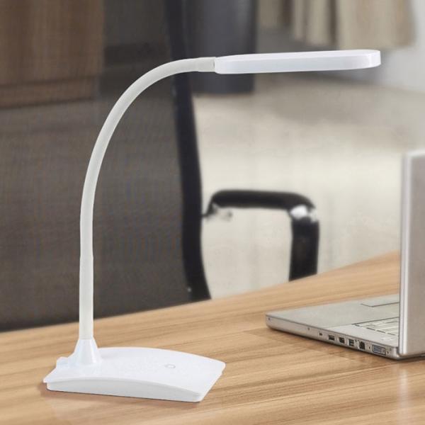 Folding Dimmable Eye Protective Touch Sensitive Control 3 Lighting Modes LED Reading Desk Lamp Table Light White & US Plug