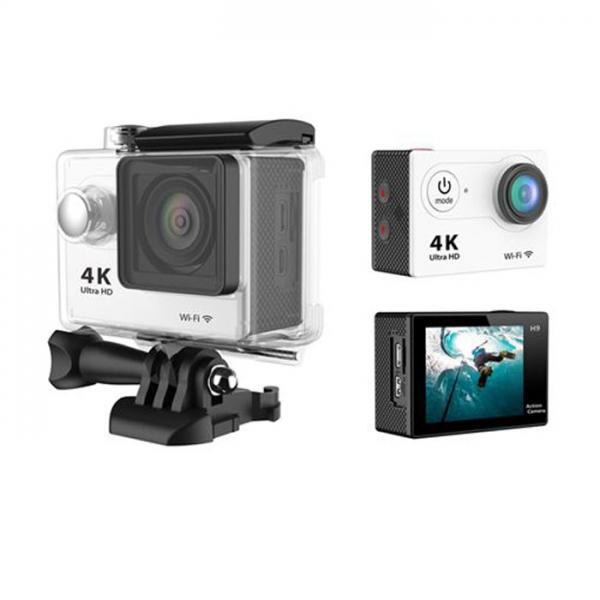 H9 2inch LCD Screen WiFi 170-Degree Wide Angle Action Camera White