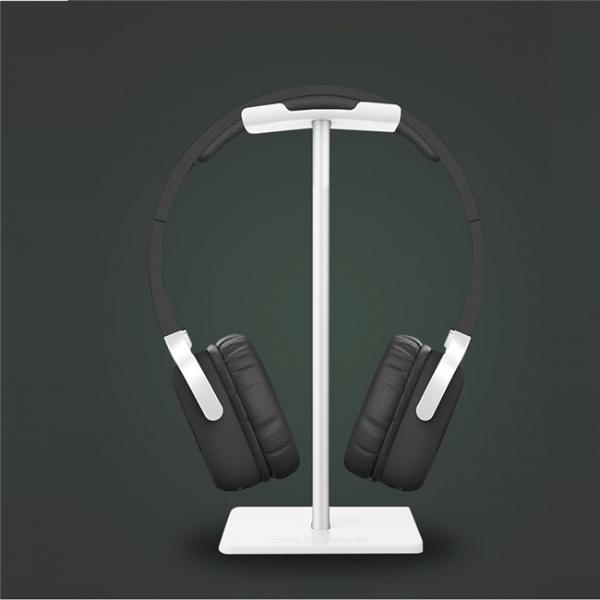 Headset Hanger Holder Headphone Desktop Display C-Shape Stand White