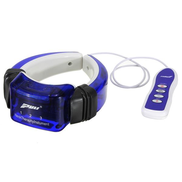 Hot-selling Remote Controlled Neck Vertebra Massager Therapeutic Apparatus Dark Blue