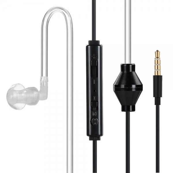 Intelligent Switching Multifunctional Anti-Radiation In-Ear Headset Earphone with MIC Black