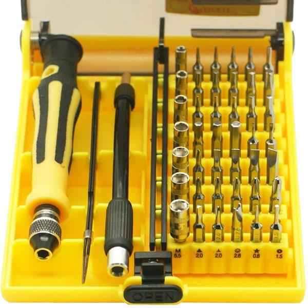 JACKLY 6089B 45-in-1 Multifunction Screwdriver Repair Tool Kit