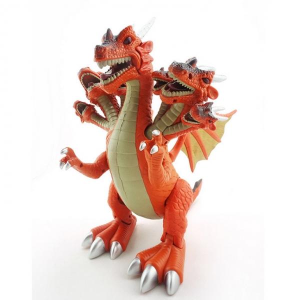 Jurassic World Electric Dinosaur Toy Plastic 7-Head Dinosaur Model Red