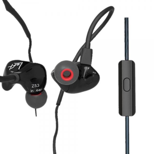 KZ ZS3 Hifi 3.5mm In-ear Earphone Noise Reduction Sports Headphone with Mic