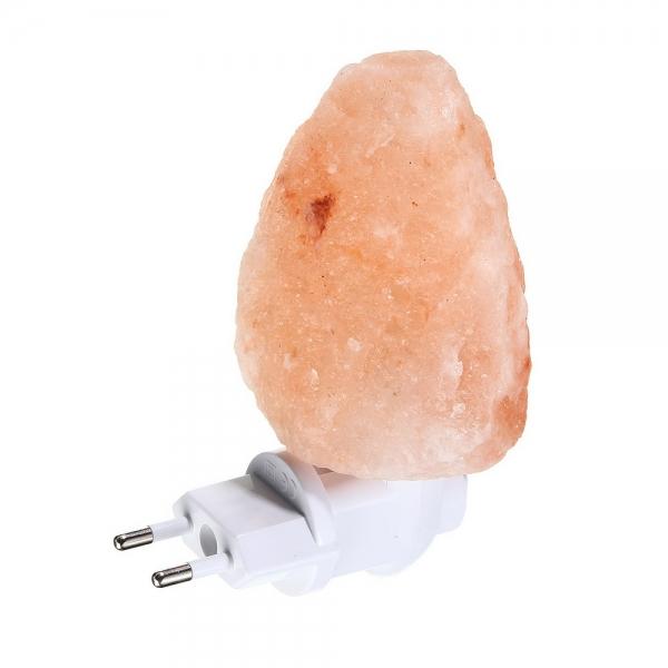 Mini Cute Hand Carved Natural Crystal Himalayan Salt Wall Lamp Night Light EU Plug Amber