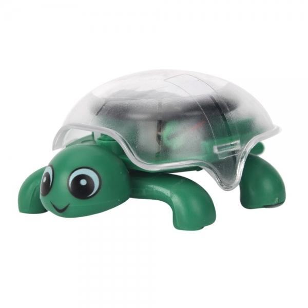 Mini Sunlight Solar Educational Toy Little Tortoise Turtle Gift Green - stringsmall