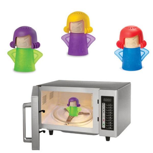 Newest Metro Angry Mama Microwave Cleaner Kitchen Gadget Tool Steam Cleaner Random Color